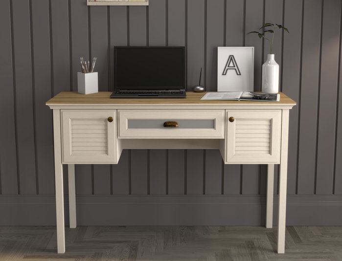 Hanah Home FRN-21033 Escritorio de Estudio Crema, Roble, Gris Hanah Home FRN-21033 Escritorio de Estudio Crema, Roble, Gris